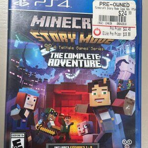 MINECRAFT STORY MODE THE COMPLETE ADVENTURE for PS4 - Playstation game disc!